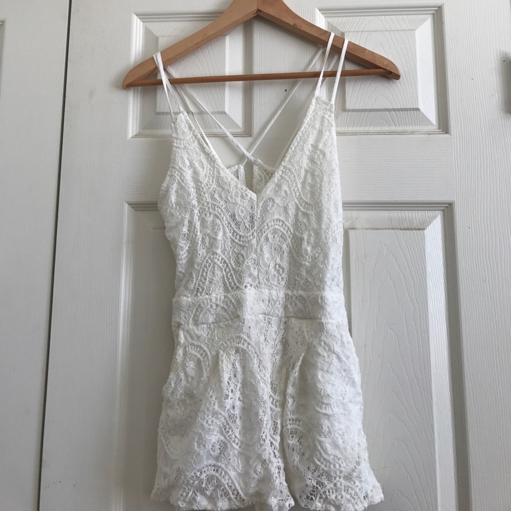 Laced romper